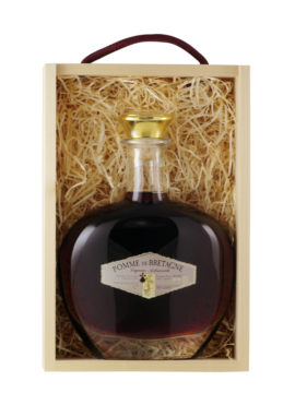 coffret bois liqueur de pomme