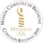 Médaille d'Or Concours Régional Cidricole